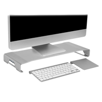 Sharkoon Aluminium Monitor Stand PRO Plata hub Accesorio Sharkoon Aluminium Monitor Stand PRO Plata hub Accesorio