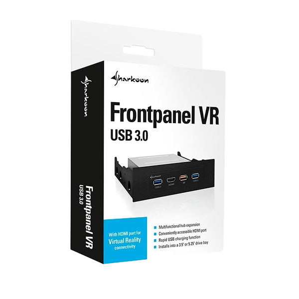 Sharkoon VR USB 30 Universal Panel frontal  Accesorio Sharkoon VR USB 30 Universal Panel frontal  Accesorio