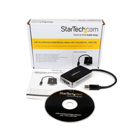 StarTechcom Adaptador de Vídeo Externo USB 30 a VGA con Hu