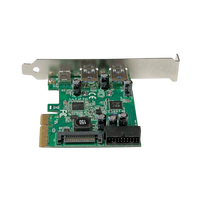 StarTechcom Tarjeta Combo PCI Express de 5 Puertos