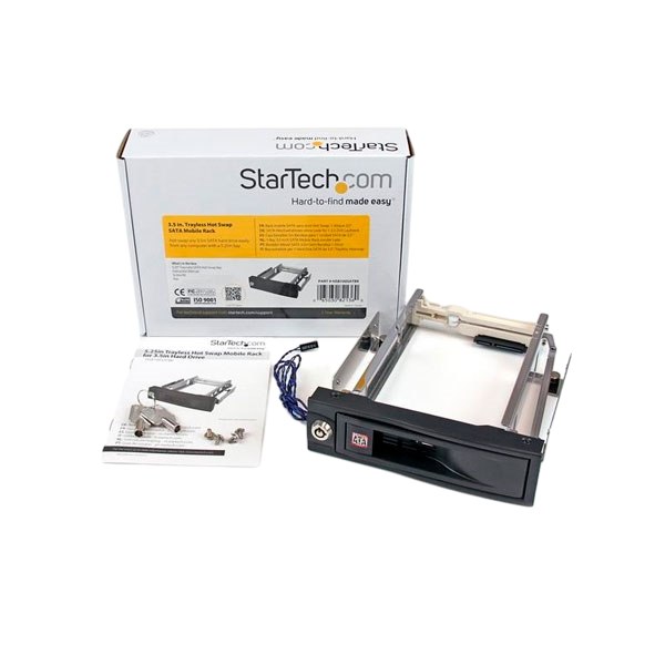 StarTechcom HSB100SATBK  Rack frontal disco SATA Hot Swap StarTechcom HSB100SATBK  Rack frontal disco SATA Hot Swap