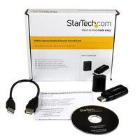 Startech Adaptador Sonido USB Externo  Tarjeta de Sonido