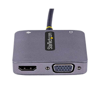 StarTechcom Adaptador de Vídeo USB C a HDMIVGA 4K HDR PD 30 de 100W StarTechcom Adaptador de Vídeo USB C a HDMIVGA 4K HDR PD 30 de 100W