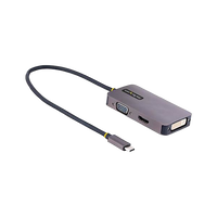 StarTech.com Adaptador de Vídeo USBC HDMI/VGA/DVI 4K 60Hz Aluminio