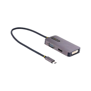 StarTechcom Adaptador de Vídeo USBC HDMIVGADVI 4K 60Hz Aluminio