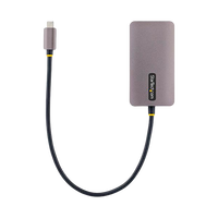 StarTechcom Adaptador de Vídeo USBC HDMIVGADVI 4K 60Hz Aluminio StarTechcom Adaptador de Vídeo USBC HDMIVGADVI 4K 60Hz Aluminio