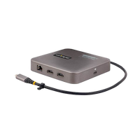 StarTechcom Adaptador Multipuertos USBC 2x HDMI 4K  PD 100W  Hub USB