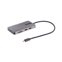 StarTechcom Adaptador Multipuertos USBC a 2x HDMI PD 100W Hub USB Red