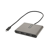 StarTechcom Adaptador USBC a 4x HDMI  USB Tipo C a 4 Monitores  1080p