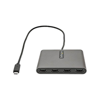StarTechcom Adaptador USBC a 4x HDMI  USB Tipo C a 4 Monitores  1080p