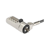 StarTechcom Cable con Candado de Combinación de 4 Dígitos  Ranura Wedge