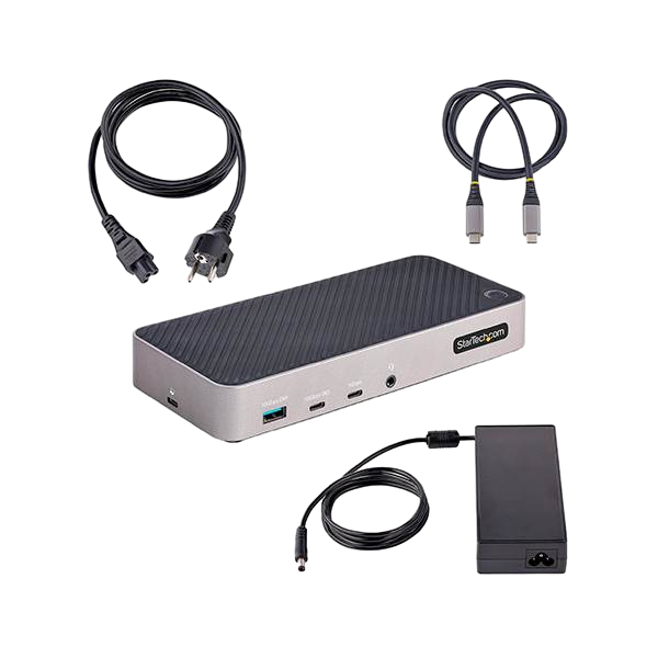 StarTechcom Docking Station de 3 Monitores 4K  Hub 5x USB  PD de 100W StarTechcom Docking Station de 3 Monitores 4K  Hub 5x USB  PD de 100W