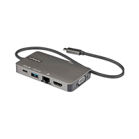 StarTechcom Docking Station USBC HDMI VGA Ethernet Hub USB  PD 100W