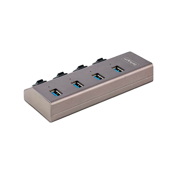 StarTechcom Hub Concentrador USBC de 4 Puertos con Interruptores StarTechcom Hub Concentrador USBC de 4 Puertos con Interruptores