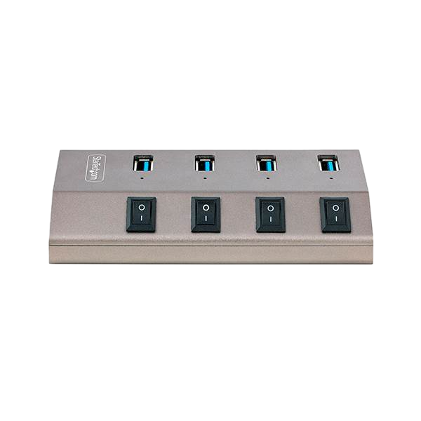 StarTechcom Hub Concentrador USBC de 4 Puertos con Interruptores StarTechcom Hub Concentrador USBC de 4 Puertos con Interruptores