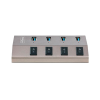 StarTechcom Hub Concentrador USBC de 4 Puertos con Interruptores