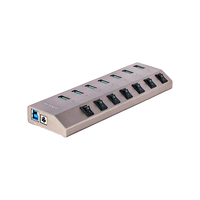 StarTechcom Hub Concentrador USBC de 7 Puertos con Interruptores