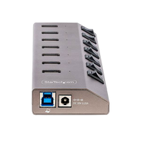 StarTechcom Hub Concentrador USBC de 7 Puertos con Interruptores