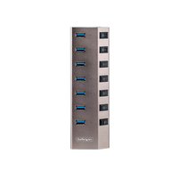 StarTechcom Hub Concentrador USBC de 7 Puertos con Interruptores