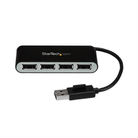 StarTech.com Hub Ladron USB 2.0 4 Puertos con Cable Integrado