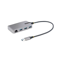 StarTechcom Hub Ladrón USB 30 5Gbps de 3 Puertos USBA  Red Ethernet