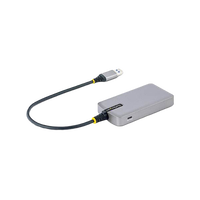 StarTechcom Hub Ladrón USB 30 5Gbps de 3 Puertos USBA  Red Ethernet