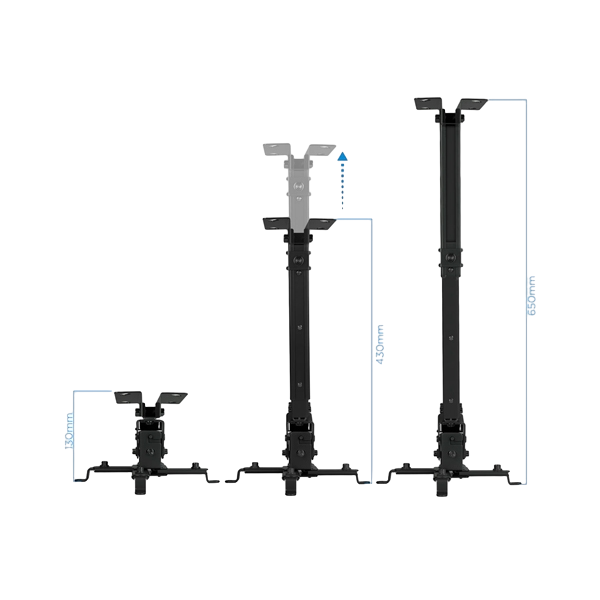 TooQ PJ2012TB Proyector Techo Inclinable Negro  Soporte TooQ PJ2012TB Proyector Techo Inclinable Negro  Soporte