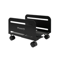 TooQ UMCS0004-B Negro - Soporte con ruedas para PC