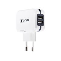 TooQ TQWC1S02 2xUSB 5V 34A 17W Blanco  Cargador de Pared