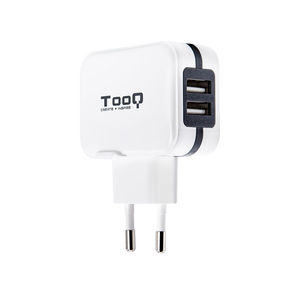 TooQ TQWC1S02 2xUSB 5V 34A 17W Blanco  Cargador de Pared