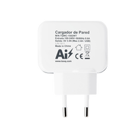 TooQ TQWC1S02 2xUSB 5V 34A 17W Blanco  Cargador de Pared