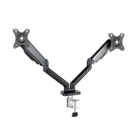 TooQ DB5132TNRB 1732 Negra Doble Brazo  Soporte Monitor