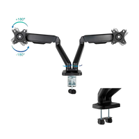 TooQ DB5132TNRB 1732 Negra Doble Brazo  Soporte Monitor