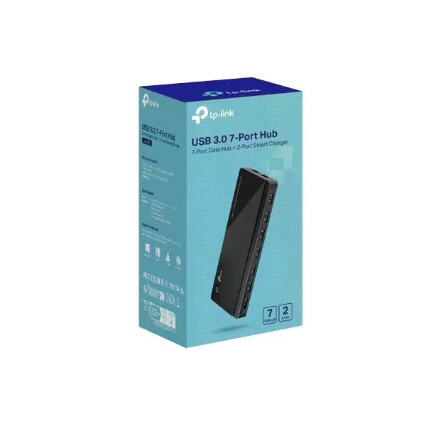 TPLink UH720 Hub USB 30 7P 2 Carga 24A TPLink UH720 Hub USB 30 7P 2 Carga 24A