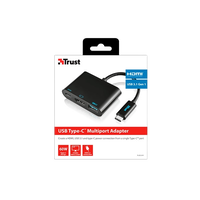 Trust Adaptador Multipuerto USB Tipo C  Adaptador