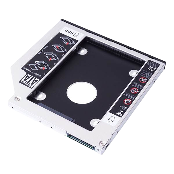 Unyka caddy HDD 25 SATA 127mm Black  Accesorio portátil Unyka caddy HDD 25 SATA 127mm Black  Accesorio portátil