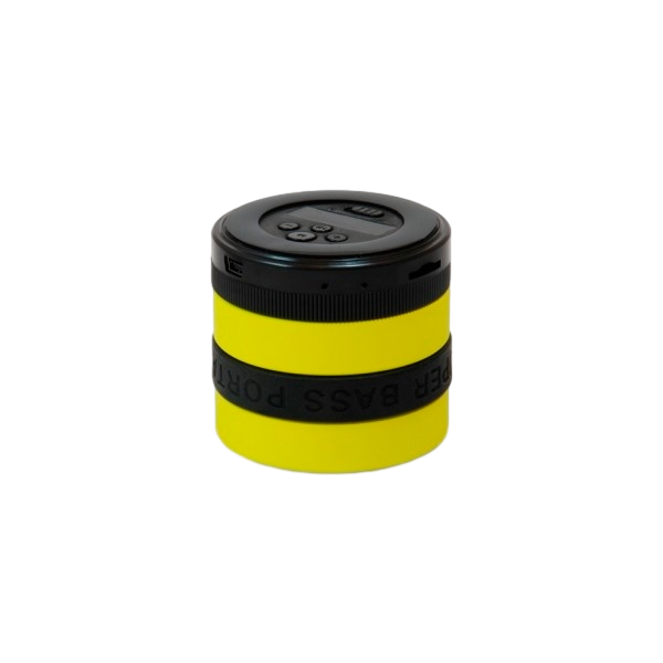 Conceptronic negro amarillo BT micro SD y radio  altavoz Conceptronic negro amarillo BT micro SD y radio  altavoz