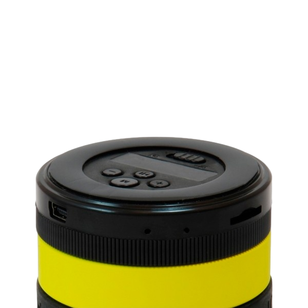 Conceptronic negro amarillo BT micro SD y radio  altavoz Conceptronic negro amarillo BT micro SD y radio  altavoz