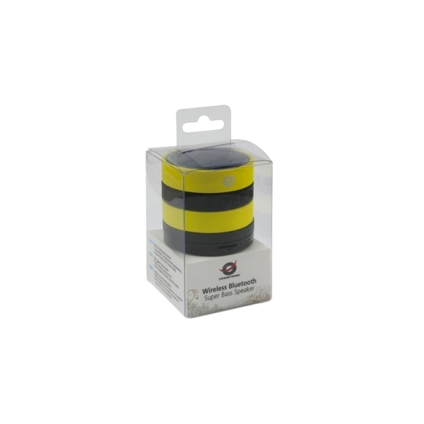 Conceptronic negro amarillo BT micro SD y radio  altavoz Conceptronic negro amarillo BT micro SD y radio  altavoz