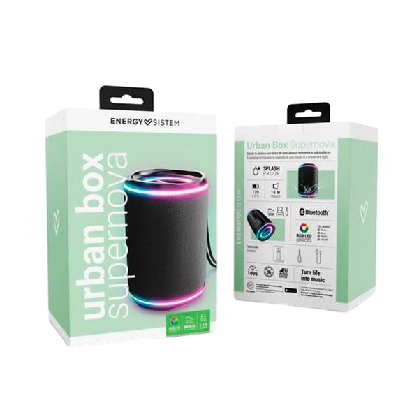 Energy Sistem Urban Box Black Supernova  Altavoz Bluetooth Energy Sistem Urban Box Black Supernova  Altavoz Bluetooth