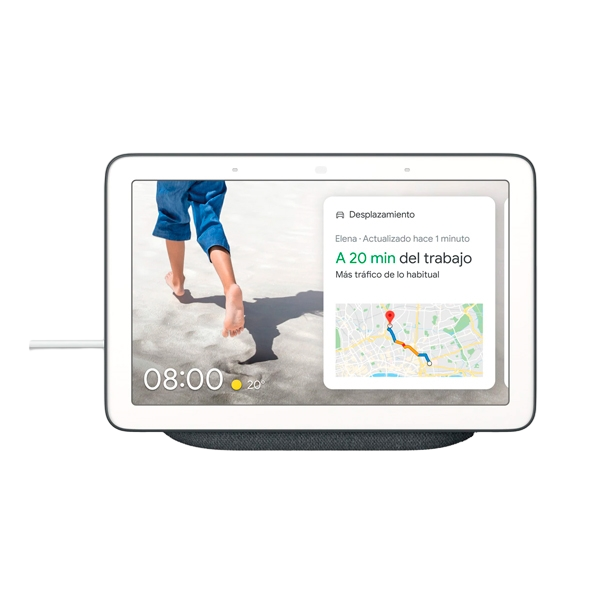 Google Nest Hub Carbón  Altavoz Inteligente y Asistente con Pantalla Google Nest Hub Carbón  Altavoz Inteligente y Asistente con Pantalla