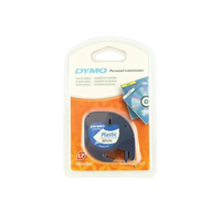 Dymo cinta de plástico negro  blanco 12mm x 4m  Recambio