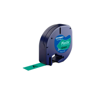Dymo cinta de plástico negro verde 12mm x 4m Recambio Dymo cinta de plástico negro verde 12mm x 4m Recambio