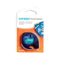 Dymo cinta de plástico negro verde 12mm x 4m Recambio Dymo cinta de plástico negro verde 12mm x 4m Recambio