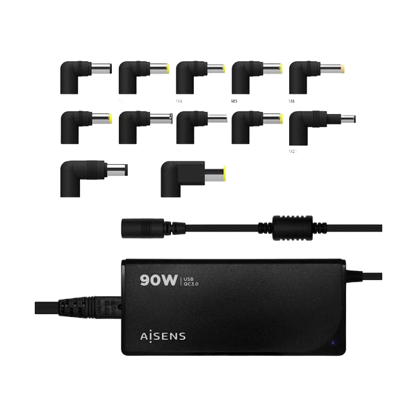 Aisens ASLC90WAUTOBK 90W 12 Conectores USB 30 Cargador de Portátil Aisens ASLC90WAUTOBK 90W 12 Conectores USB 30 Cargador de Portátil