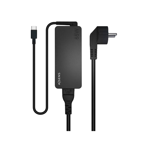 Aisens ASCH1PD65DBK 65W USBC Cargador de Portátil Aisens ASCH1PD65DBK 65W USBC Cargador de Portátil