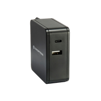 Conceptronic Cargador USBC y USBA 60W Negro Adaptador Conceptronic Cargador USBC y USBA 60W Negro Adaptador