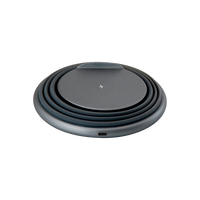 Conceptronic Gorgon Cargador inalámbrico Led Qi 10w Grey