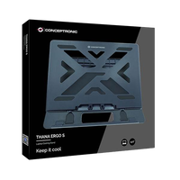 Conceptronic Thana Ergo S Negro Base Refrigeración Conceptronic Thana Ergo S Negro Base Refrigeración