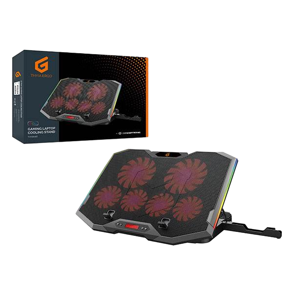 Conceptronic Thyia 6 Fan RGB Base de Refrigeración Conceptronic Thyia 6 Fan RGB Base de Refrigeración